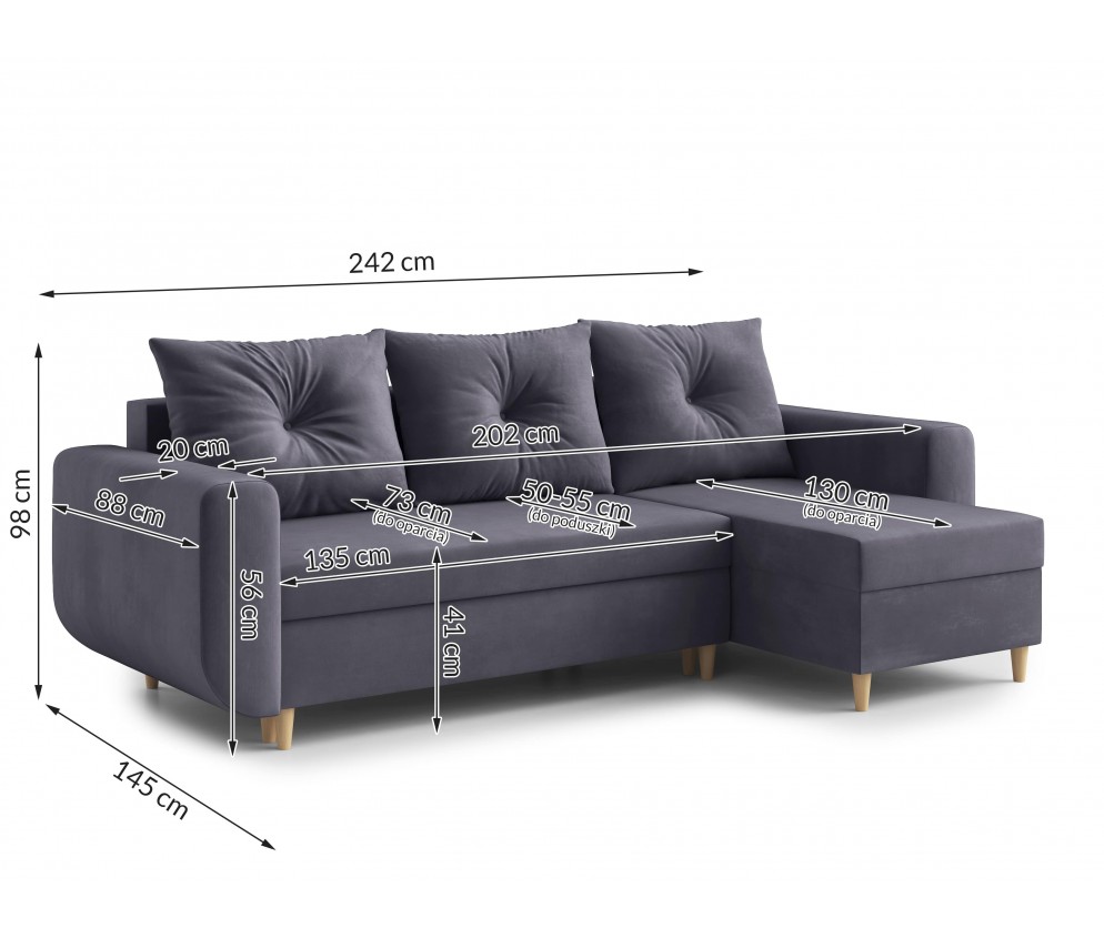 Narożnik Evo z funkcją spania