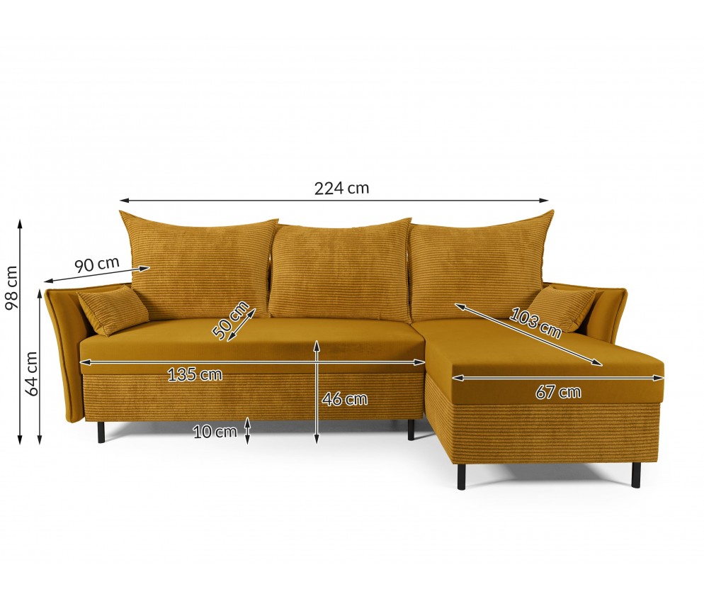 Narożnik Gero z funkcją spania