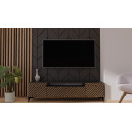 RTV Sento Dąb Craft Złoty/Czarny Mat Wisząca/Stojąca