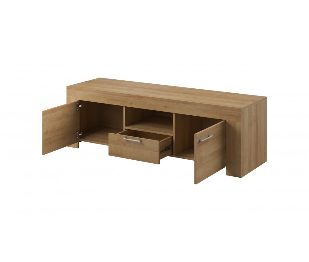 Szafka RTV + półka Emma dąb riviera