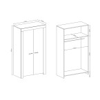 Szafa Emma dąb riviera