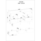 Komoda 144 2d Olivia