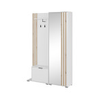 Garderoba Telo biały+dąb artisan