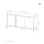 Komoda Mia 153 bez szuflad