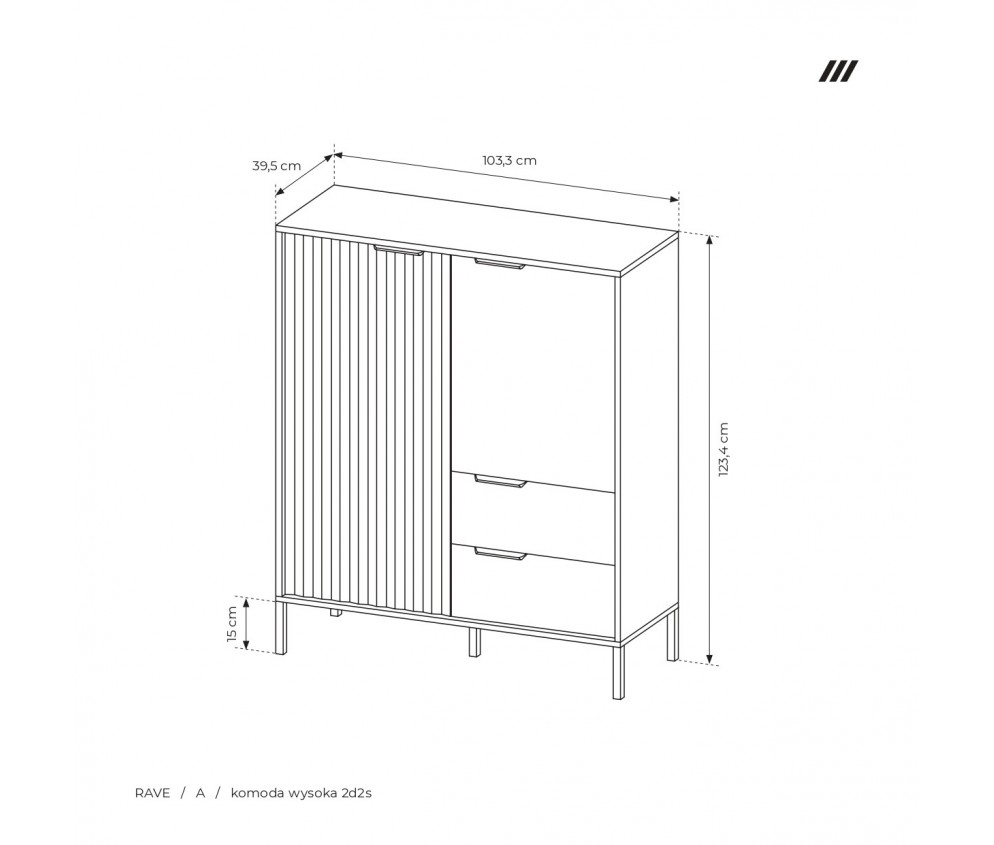 Komoda wysoka Martina