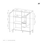 Komoda wysoka Martina