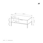 Stolik kawowy Martina beż