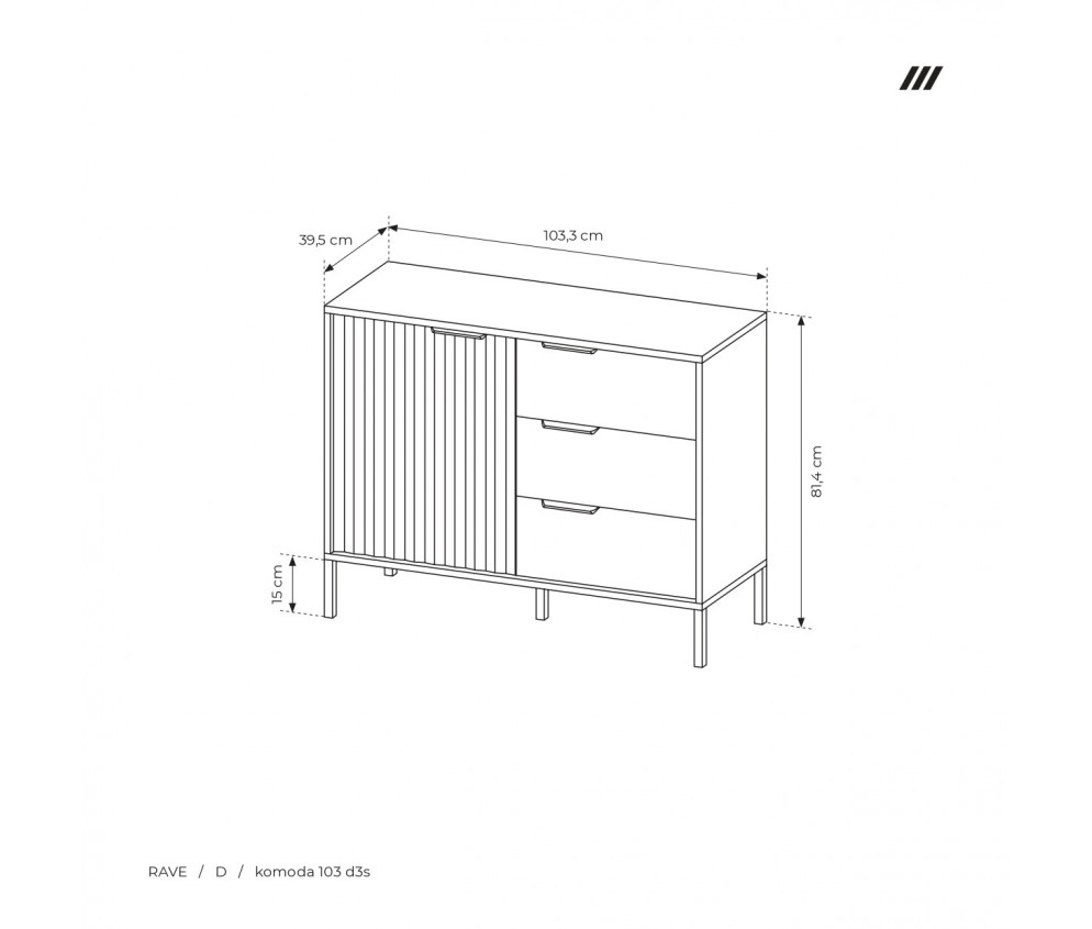 Komoda 103 Martina beż