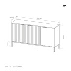 Komoda 153 bez szuflad Martina beż