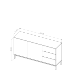 Komoda Amelia biała