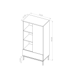 Regał Amelia biały