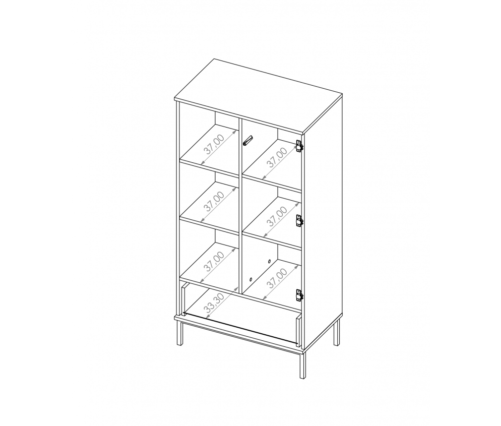 Regał Amelia biały