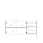 Komoda Amelia czarna