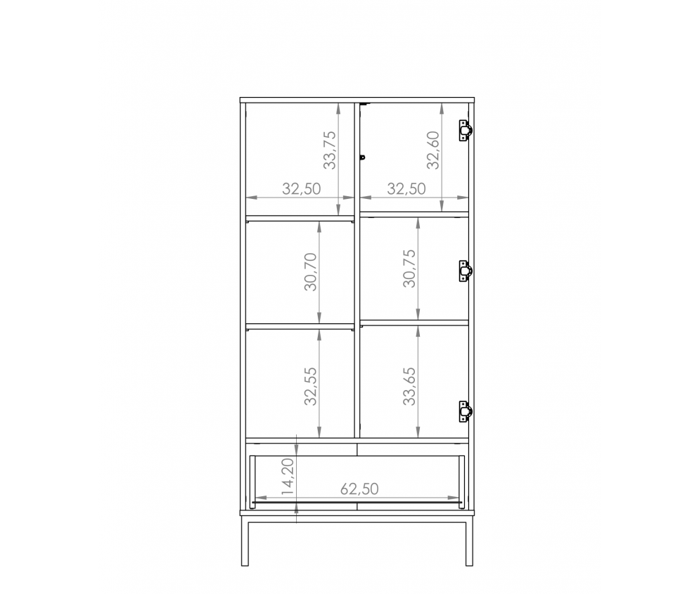 Regał Amelia czarny