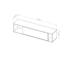 Szafka wisząca Amelia czarna