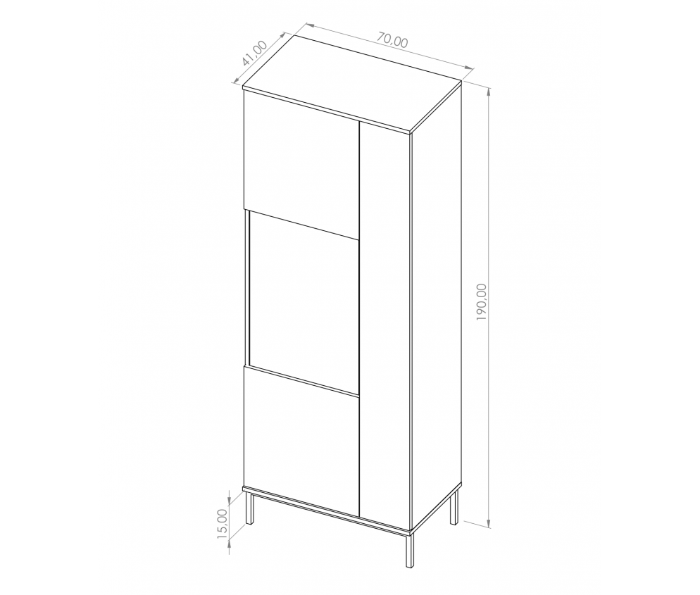 Witryna Amelia czarna