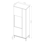 Witryna Amelia czarna