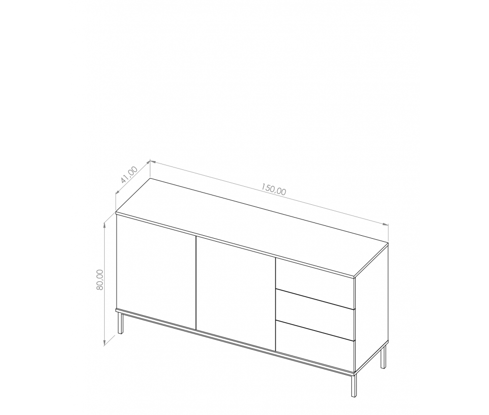 Komoda Amelia hikora