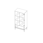 Komoda 70/140 Aria granat