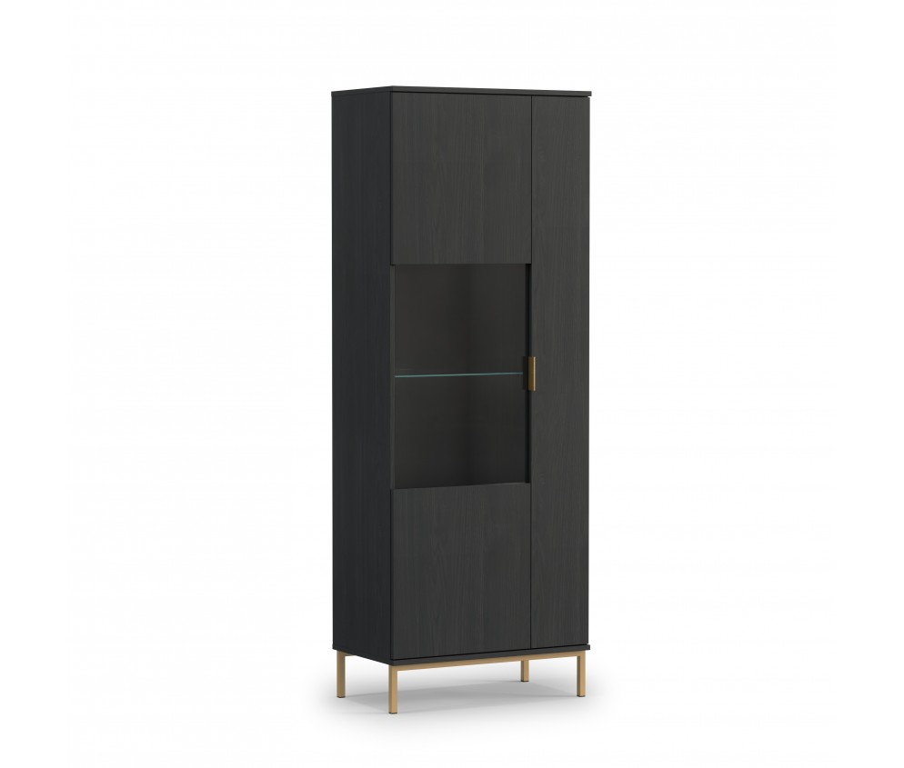 Witryna Aria Jesion Portland Czarny