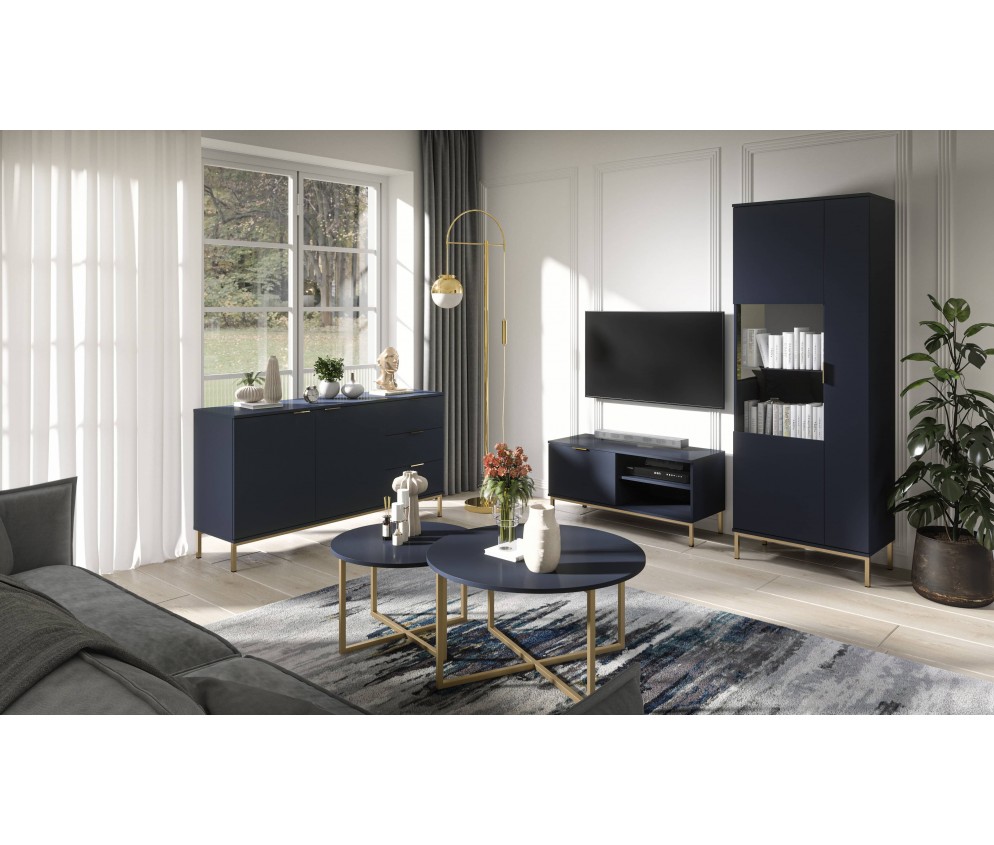 Komoda 70/140 Aria Jesion Portland Czarny