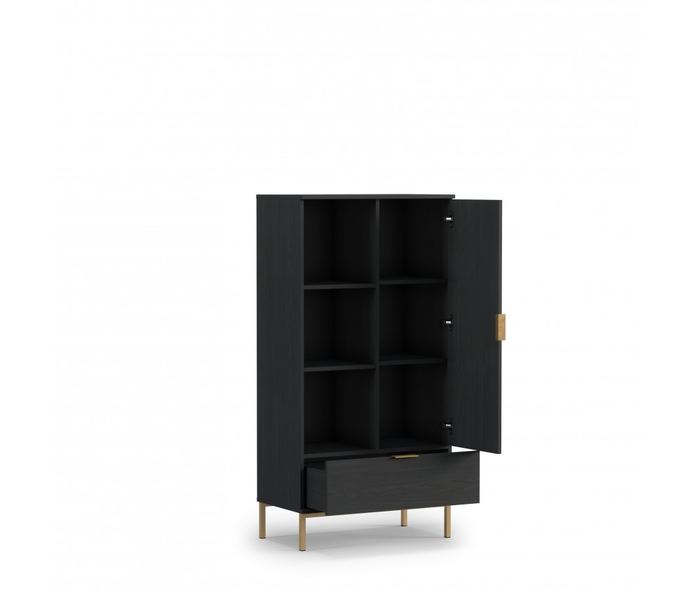 Komoda 70/140 Aria Jesion Portland Czarny