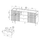 Komoda mała Presto P5