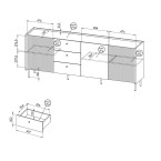Komoda duża Presto P6