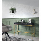 Toaletka Viva 104 Czarny Mat/Złoty stelaż