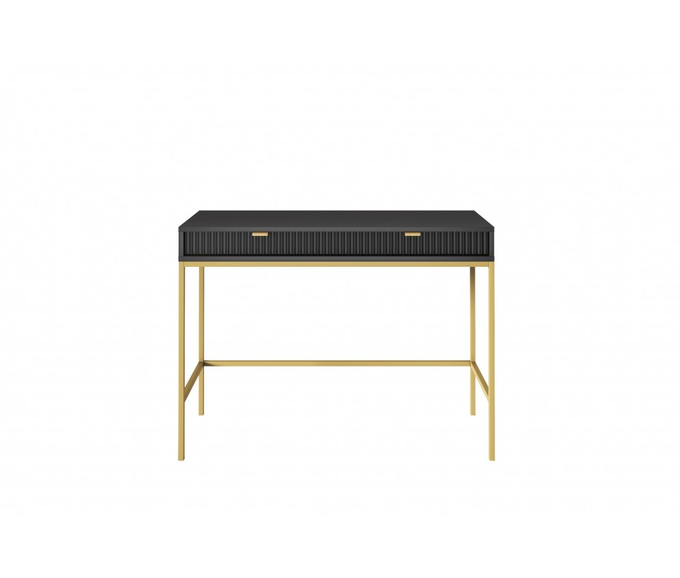 Toaletka Viva 104 Czarny Mat/Złoty stelaż