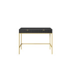 Toaletka Viva 104 Czarny Mat/Złoty stelaż