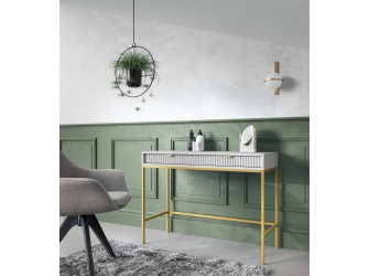 Toaletka Viva 104 Szary Mat/Złoty stelaż