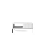 Ława Viva 104 Biały Mat/Czarny stelaż