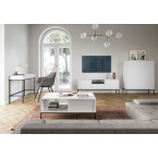 Toaletka Viva 104 Biały Mat/Czarny stelaż