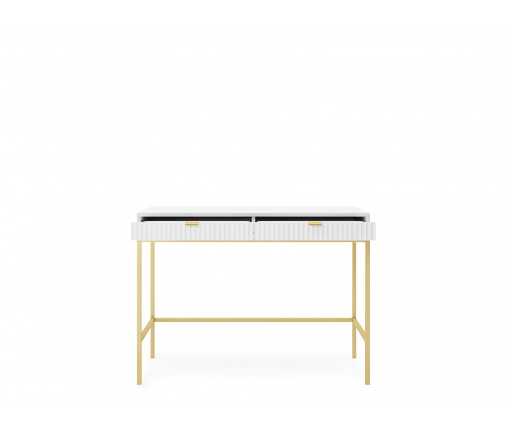 Toaletka Viva 104 Biały Mat/Złoty stelaż