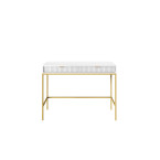 Toaletka Viva 104 Biały Mat/Złoty stelaż