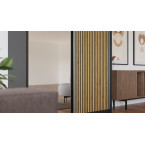 Szafa przesuwna Cora 120 Frezowana + Lustro