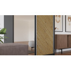 Szafa przesuwna Sento 120 Frezowana + Lustro