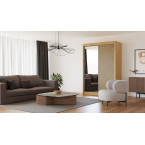 Szafa przesuwna Sento 150 Frezowana + Lustro