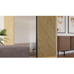 Szafa przesuwna Sento 150 Frezowana + Lustro