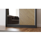 Szafa przesuwna Sento 200 Frezowana + Lustro