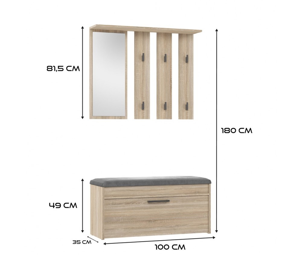 Garderoba Parma PARMA SONOMA