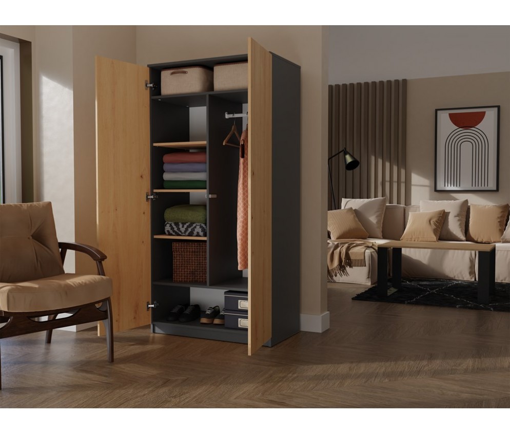 Szafa Malwa SD-90 ANTRACYT ARTISAN