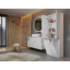 Słupek łazienkowy Nel 2K/DD BIAŁY POŁYSK