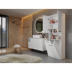 Słupek łazienkowy Nel 2K/DK BIAŁY POŁYSK