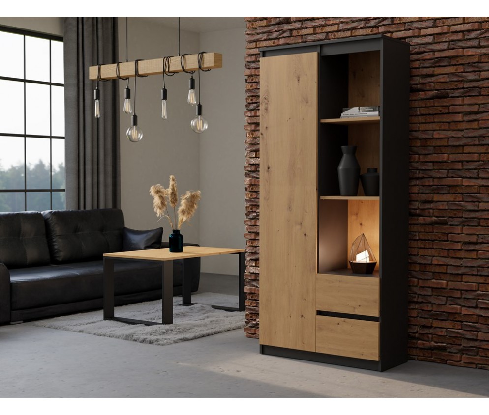 Regał Bily RS-80 ANTRACYT ARTISAN