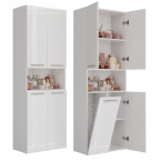 Słupek łazienkowy Nel 1K/DK BIAŁY POŁYSK