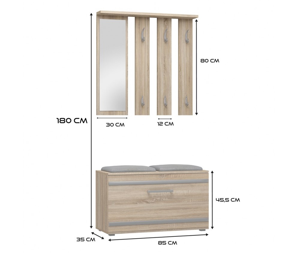 Garderoba Opal OPAL SONOMA