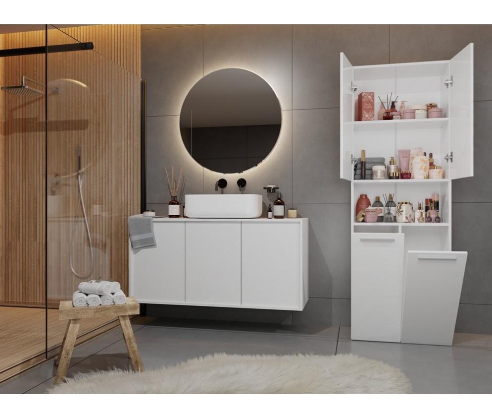 Słupek łazienkowy Nel 2K/DK BIAŁY