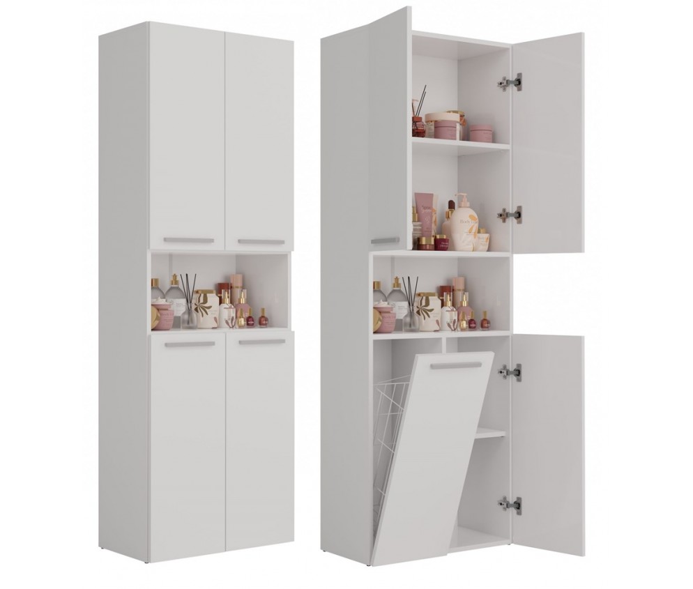 Słupek łazienkowy Nel 1K/DK BIAŁY